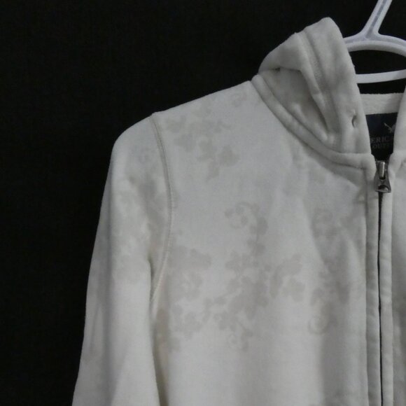 AMERICAN EAGLE - Eagle Fleece | medium | Floral Zip-Up Hooded Sweatshirt Jacket - Picture 4 of 16